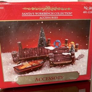 1999 Santa’s Workbench Village Collection Boat & Dock Accessory